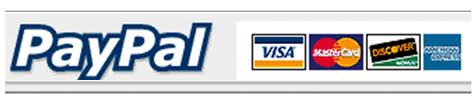 PayPal Logo - All major credit cards accepted & most debit